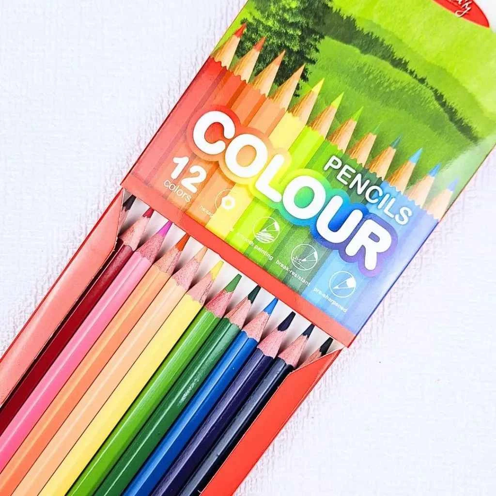 Color Pencil M&G 12 Colors Hexagonal Drawer AWP343D3 / Pensil Warna 12 Warna